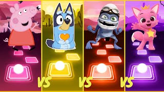 Peppa Pig 🆚 Bluey 🆚 Crazy Frog 🆚 Pinkfong | Who Is Win 🏆🎯