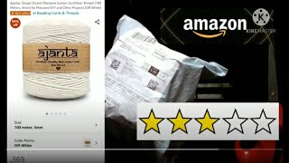 Unboxing of Macramé cord/thread  from Amazon.