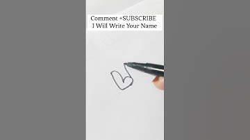 How To Write Bubble Letters | SUBSCRIBER NAME REQUEST #SHORTS