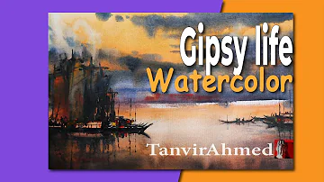 Gipsy life #watercolorpainting #watercolordemonstration #Tanna