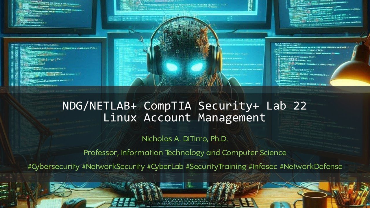 NDG/NETLAB+ CompTIA Security+ Lab 22 - Linux Account Management ...