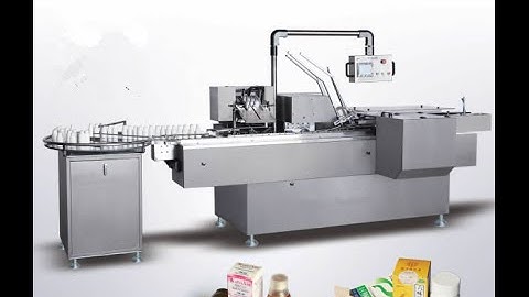 packing machine for capsule cartoner small box packaging system with leaflet maquinaria farmacéutica