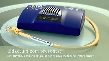 Temperature Monitoring of Server Room with sensorProbe2 Environmental monitoring device