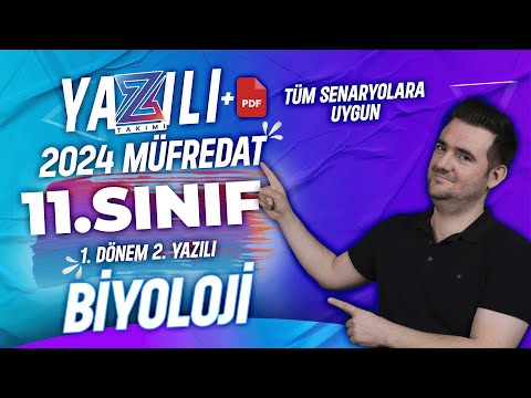 11.Sınıf Biyoloji 1.Dönem 2.Yazılı Hazırlık | 2023-2024 Güncel Yazılı Formatı 📂 +PDF