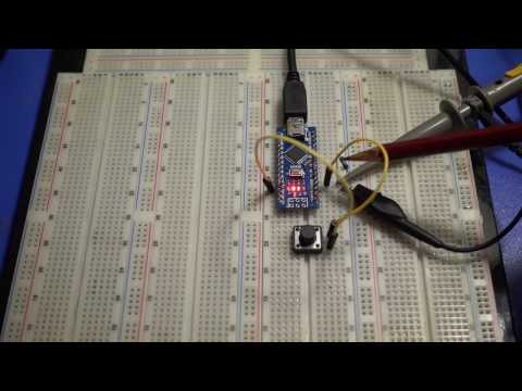 არდუინოს ინტერაპტი ტესტირება და გამოყენების მაგალითი