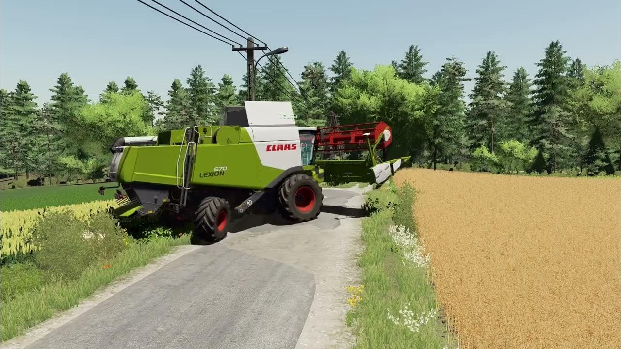 FS22 Canola harvest. LEXION 670 YouTube