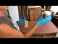 How to stain wood without sanding existing surface How to stain wood without sanding existing surface