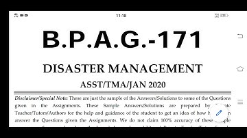 BPAG 171 IGNOU SOLVED ASSIGNMENT 2020-21