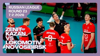 🏐Lokomotiv Novosibirsk vs Zenit-Kazan | Round 23 | Russian Men's Super League 2025/26