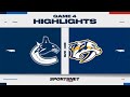 NHL Game 4 Highlights | Canucks vs. Predators - April 28, 2024 image