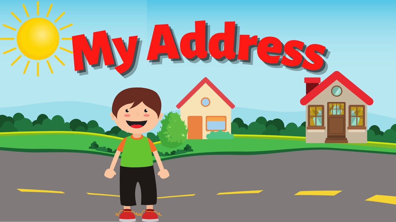 My Address  Educational Video for Kids  Preschool  Kindergarten  Elementary