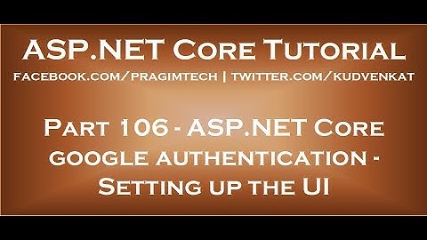 ASP NET Core Google-authenticatie voor het instellen van de gebruikersinterface