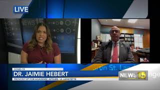 Dr. Jaimie Hebert, Provost and VP for Academic Affairs for UL, talks UL's new Covid-19 Dashboard