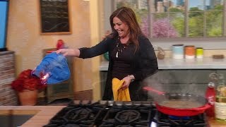 Rachael Ray Accidentally Sets a Fire in Her Kitchen