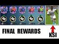 FINAL MARQUEE REWARDS! INSANE "KSI" IN FIFA MOBILE GAMEPLAY ! FIFA MOBILE 20