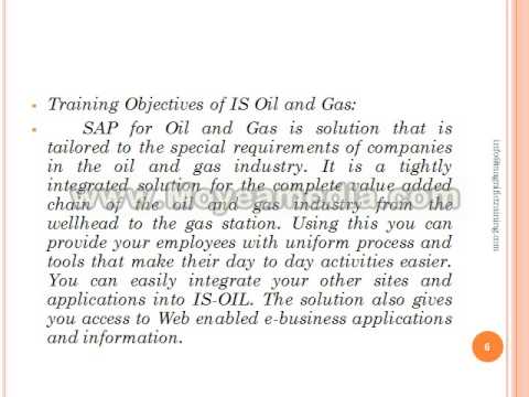 Download sap is oil and gas online training