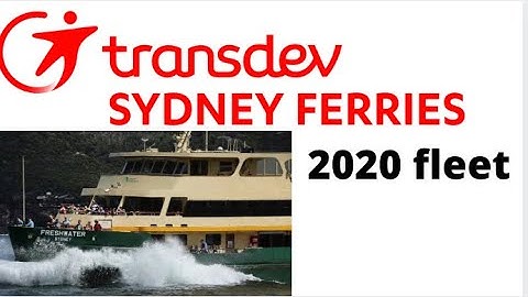 Transdev Sydney ferries 2020 fleet