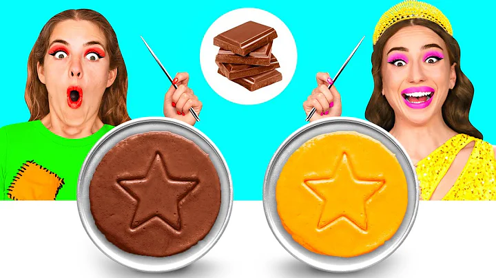 Real Food vs Chocolate Food Challenge | Funny Kitchen War by BaRaDa Challenge