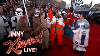 Guillermo at the Star Wars Red Carpet