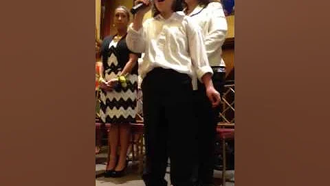 Christian Delaney sings the National Anthem