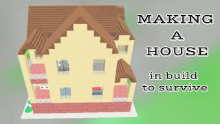 Making a house in build to survive Roblox (Episode 3)