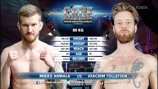 CAGE 54: Ahmala vs Tollefsen (Full Fight MMA)