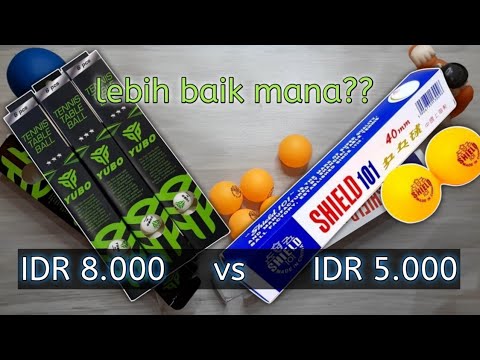 perbandingan bola pingpong/tenis meja |bola pingpong murah ||unboxing \u0026 review