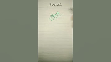 Mannat name signature style.by the mannat khan...#youtube #nice #shorts#video #good #easy #signature