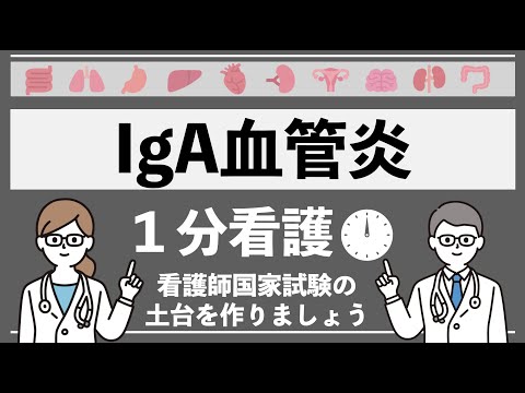 【１分看護】IgA血管炎を簡単に説明（国試対策）