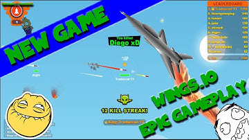 NEW Airplane Agar.io?! : Wings.io (1st place Epic Gameplay) Wingsio (HD)