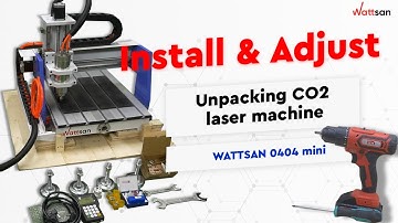 INSTALL & START mini CNC router Wattsan 0404 mini