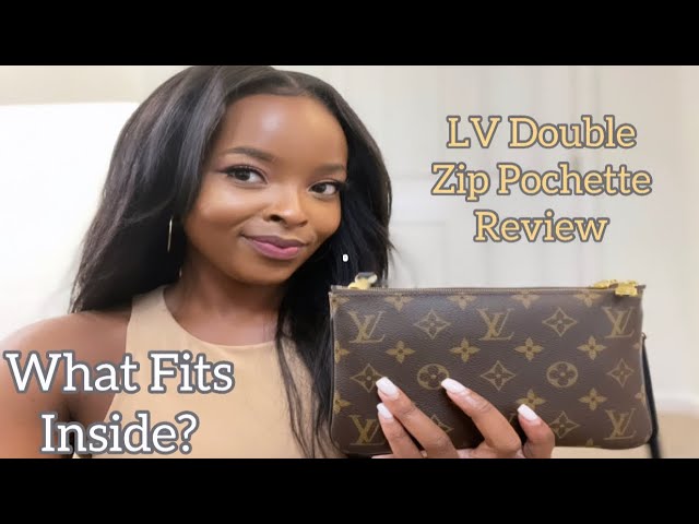 Louis Vuitton Double Zipped Pochette Review! What Fits Inside