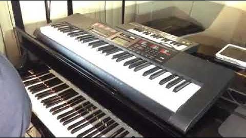 Kris Nicholson shows off his new Casio CTK-2090 sampling Keyboard