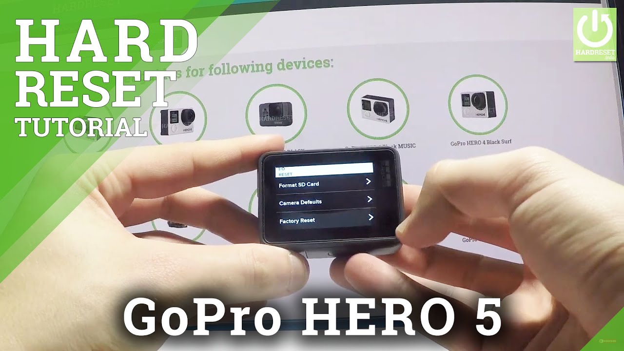 GoPro HERO 5 BLACK HARD RESET / Factory Reset / Restore GoPro