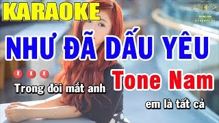 Karaoke Như Đã Dấu Yêu Tone Nam Nhạc Sống Trọng Hiếu