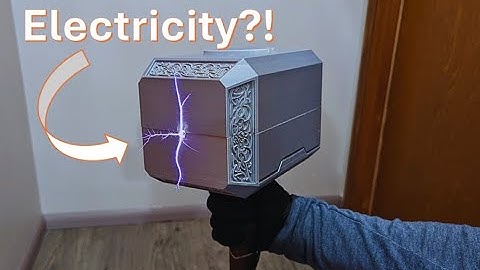 This Thor’s hammer shoots real ELECTRICITY (Mjolnir)! Full Build Video #marvel #3dprinting