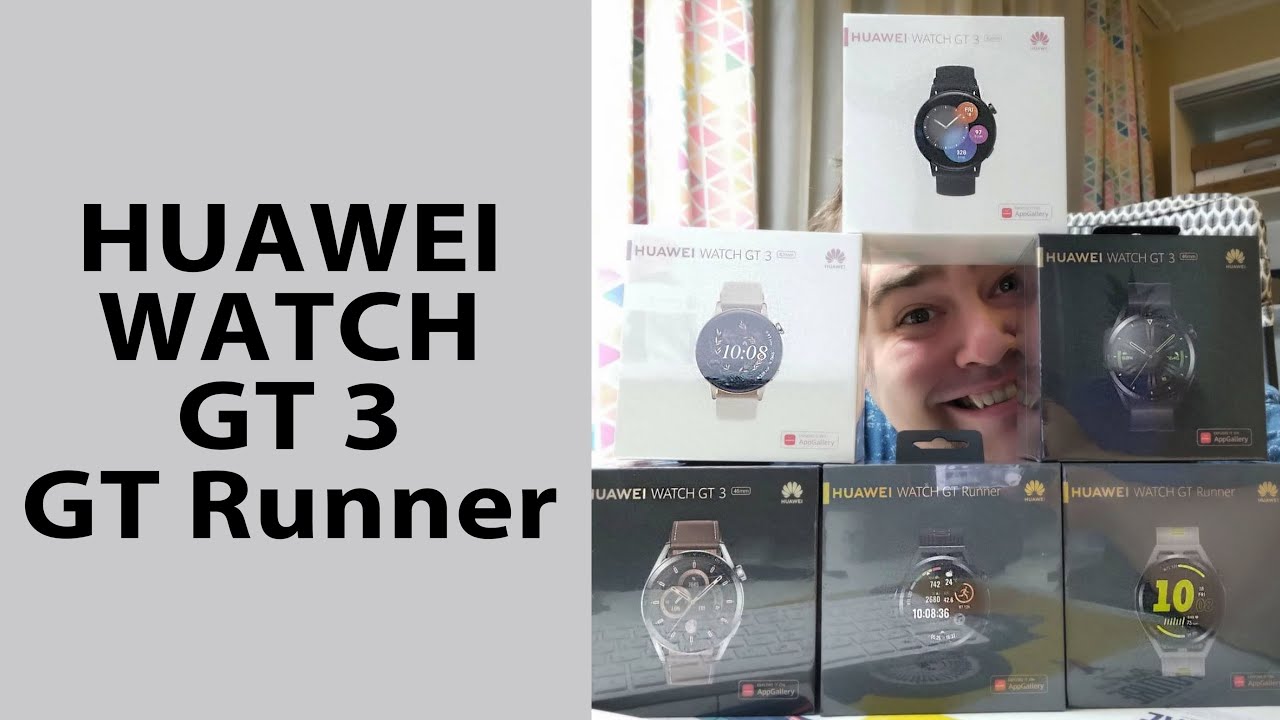Распаковка всех цветов и размеров Huawei Watch GT 3 и GT Runner