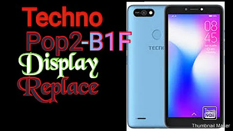 How To  Change And  Replace Display Techno POP2-B1F