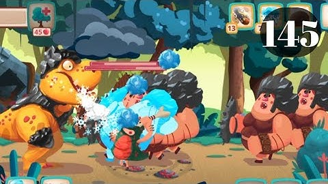 Dino Bash level 145 Android walk-through Gameplay...!