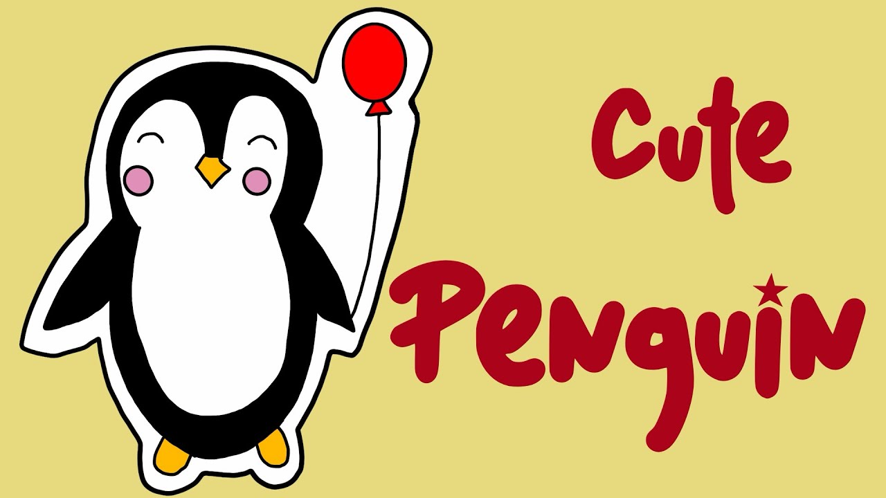 How to Draw a Cute Baby Penguin with markers🐧 | Step-by-Step Tutorial for Beginners & Kids