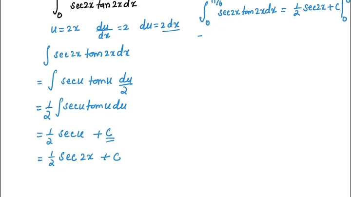 Integration by substitution example 5