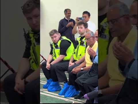 Islamic prayer in Birmingham, UK. What do you notice?