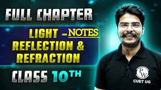 LIGHT CLASS 10th |Class 10th Physics chapter 1 Light | light Notes pw .