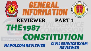 General Information The 1987 Constitution 