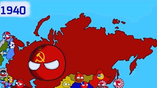 History of Russia (1900-2023) countryballs