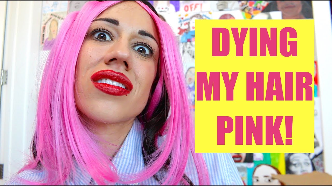 I DYED MY HAIR PINK YouTube