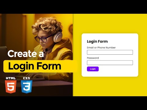 Designing a Login Form with HTML and CSS | Learn with Anish