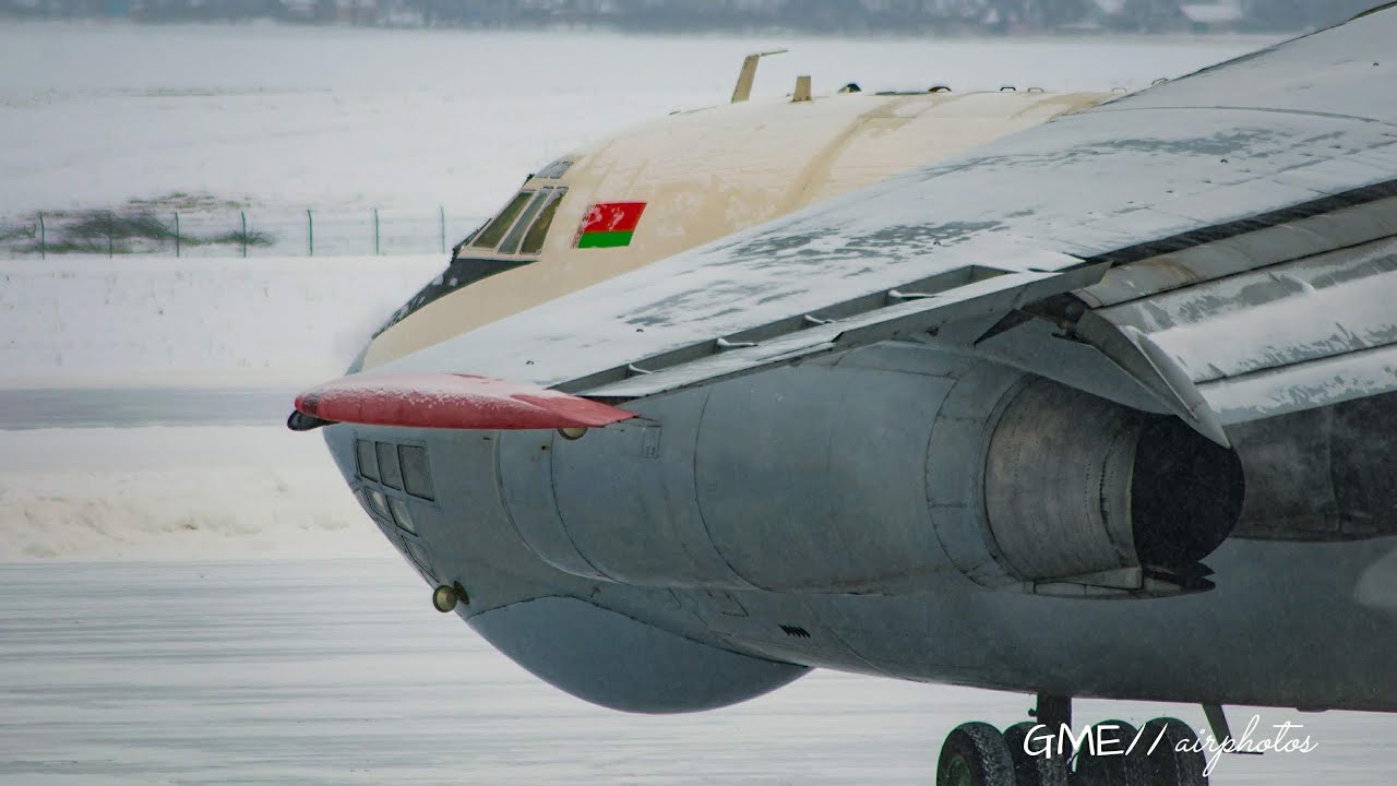 Зимний рейс Ил-76 Ruby Star EW-383TH в Гомель