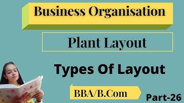 Business Organization|Plant Layout|Types|BBA/B.Com|Part-26| #bbabcom