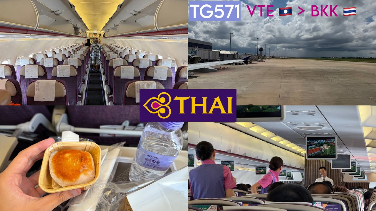 Thai Airways | Flight TG571 VTE - BKK on Airbus A320-200